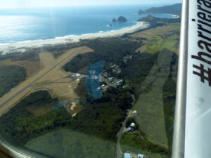 View of landing strip from the air